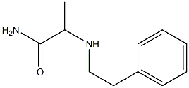 2-[(2-phenylethyl)amino]propanamide Struktur