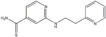 2-[(2-pyridin-2-ylethyl)amino]pyridine-4-carbothioamide Struktur