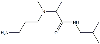 2-[(3-aminopropyl)(methyl)amino]-N-(2-methylpropyl)propanamide Struktur