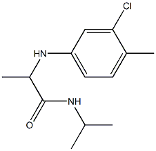 2-[(3-chloro-4-methylphenyl)amino]-N-(propan-2-yl)propanamide Struktur