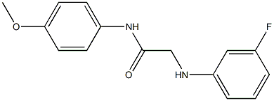 2-[(3-fluorophenyl)amino]-N-(4-methoxyphenyl)acetamide Struktur