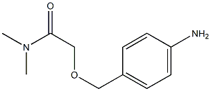 2-[(4-aminophenyl)methoxy]-N,N-dimethylacetamide Struktur