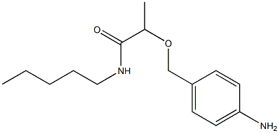 2-[(4-aminophenyl)methoxy]-N-pentylpropanamide Struktur