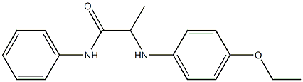 2-[(4-ethoxyphenyl)amino]-N-phenylpropanamide Struktur