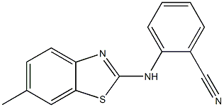 2-[(6-methyl-1,3-benzothiazol-2-yl)amino]benzonitrile Struktur