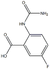 2-[(aminocarbonyl)amino]-5-fluorobenzoic acid Struktur