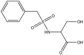 2-[(benzylsulfonyl)amino]-3-hydroxypropanoic acid Struktur