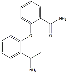 2-[2-(1-aminoethyl)phenoxy]benzamide Struktur