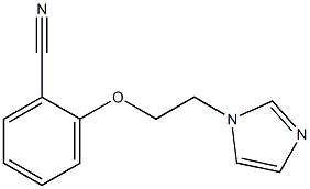 2-[2-(1H-imidazol-1-yl)ethoxy]benzonitrile Struktur