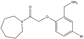 2-[2-(aminomethyl)-4-bromophenoxy]-1-(azepan-1-yl)ethan-1-one Struktur