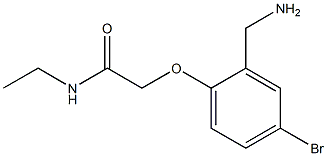 2-[2-(aminomethyl)-4-bromophenoxy]-N-ethylacetamide Struktur