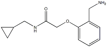 2-[2-(aminomethyl)phenoxy]-N-(cyclopropylmethyl)acetamide Struktur