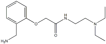 2-[2-(aminomethyl)phenoxy]-N-[2-(diethylamino)ethyl]acetamide Struktur