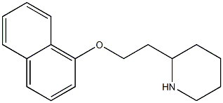 2-[2-(naphthalen-1-yloxy)ethyl]piperidine Struktur