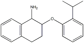 2-[2-(propan-2-yl)phenoxy]-1,2,3,4-tetrahydronaphthalen-1-amine Struktur