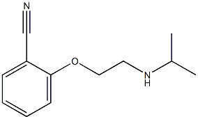 2-[2-(propan-2-ylamino)ethoxy]benzonitrile Struktur