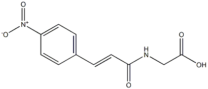 2-[3-(4-nitrophenyl)prop-2-enamido]acetic acid Struktur