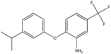 2-[3-(propan-2-yl)phenoxy]-5-(trifluoromethyl)aniline Struktur