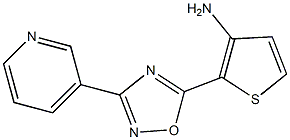 2-[3-(pyridin-3-yl)-1,2,4-oxadiazol-5-yl]thiophen-3-amine Struktur