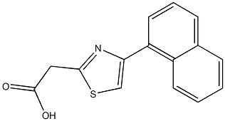 2-[4-(naphthalen-1-yl)-1,3-thiazol-2-yl]acetic acid Struktur