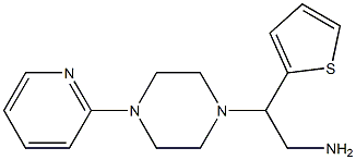 2-[4-(pyridin-2-yl)piperazin-1-yl]-2-(thiophen-2-yl)ethan-1-amine Struktur