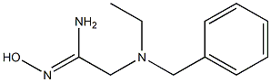 2-[benzyl(ethyl)amino]-N'-hydroxyethanimidamide Struktur