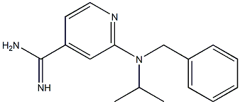 2-[benzyl(isopropyl)amino]pyridine-4-carboximidamide Struktur