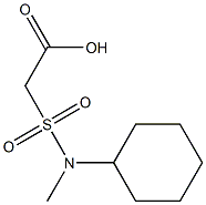 2-[cyclohexyl(methyl)sulfamoyl]acetic acid Struktur