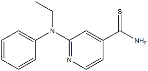 2-[ethyl(phenyl)amino]pyridine-4-carbothioamide Struktur