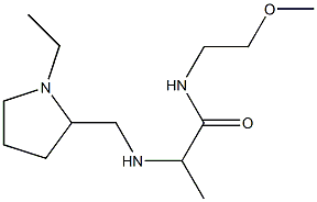 2-{[(1-ethylpyrrolidin-2-yl)methyl]amino}-N-(2-methoxyethyl)propanamide Struktur