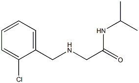 2-{[(2-chlorophenyl)methyl]amino}-N-(propan-2-yl)acetamide Struktur