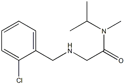 2-{[(2-chlorophenyl)methyl]amino}-N-methyl-N-(propan-2-yl)acetamide Struktur