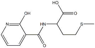 2-{[(2-hydroxypyridin-3-yl)carbonyl]amino}-4-(methylthio)butanoic acid Struktur