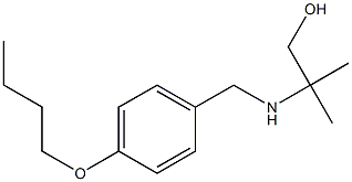 2-{[(4-butoxyphenyl)methyl]amino}-2-methylpropan-1-ol Struktur