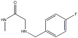 2-{[(4-fluorophenyl)methyl]amino}-N-methylacetamide Struktur