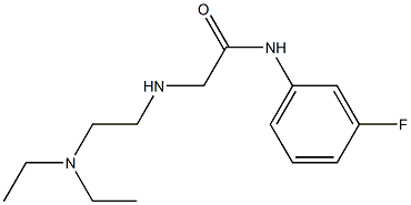 2-{[2-(diethylamino)ethyl]amino}-N-(3-fluorophenyl)acetamide Struktur