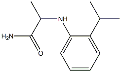 2-{[2-(propan-2-yl)phenyl]amino}propanamide Struktur