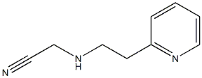 2-{[2-(pyridin-2-yl)ethyl]amino}acetonitrile Struktur