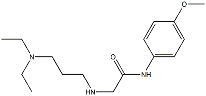 2-{[3-(diethylamino)propyl]amino}-N-(4-methoxyphenyl)acetamide Struktur