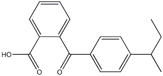 2-{[4-(butan-2-yl)phenyl]carbonyl}benzoic acid Struktur