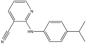 2-{[4-(propan-2-yl)phenyl]amino}pyridine-3-carbonitrile Struktur