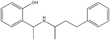 2-{1-[(4-phenylbutan-2-yl)amino]ethyl}phenol Struktur