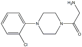 2-amino-1-[4-(2-chlorophenyl)piperazin-1-yl]ethan-1-one Struktur