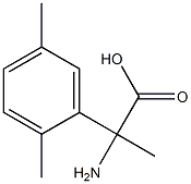 2-amino-2-(2,5-dimethylphenyl)propanoic acid Struktur