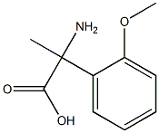 2-amino-2-(2-methoxyphenyl)propanoic acid Struktur