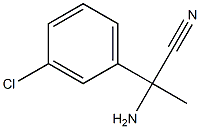 2-amino-2-(3-chlorophenyl)propanenitrile Struktur