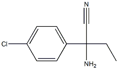 2-amino-2-(4-chlorophenyl)butanenitrile Struktur