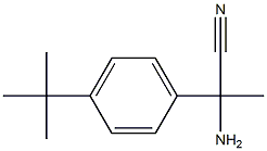 2-amino-2-(4-tert-butylphenyl)propanenitrile Struktur