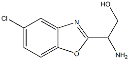 2-amino-2-(5-chloro-1,3-benzoxazol-2-yl)ethan-1-ol Struktur