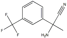 2-amino-2-[3-(trifluoromethyl)phenyl]propanenitrile Struktur